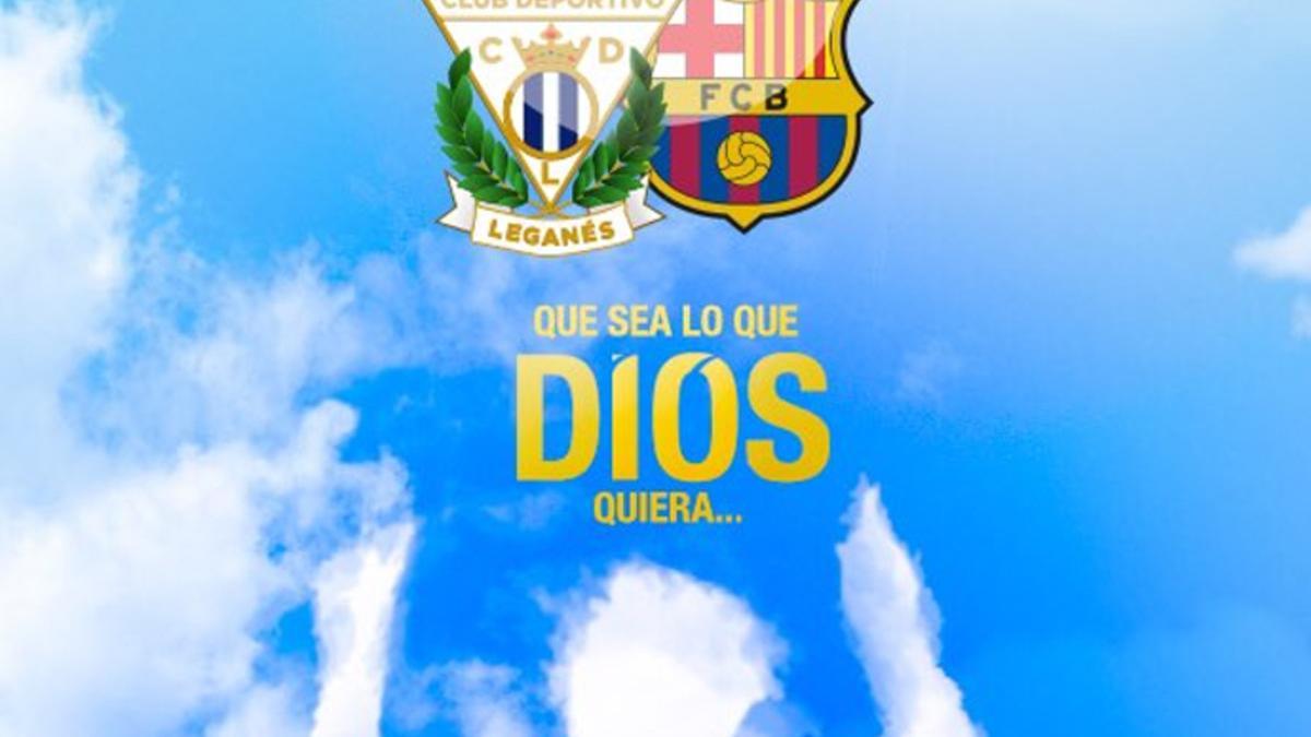 Este es el cartel del Leganés - FC Barcelona