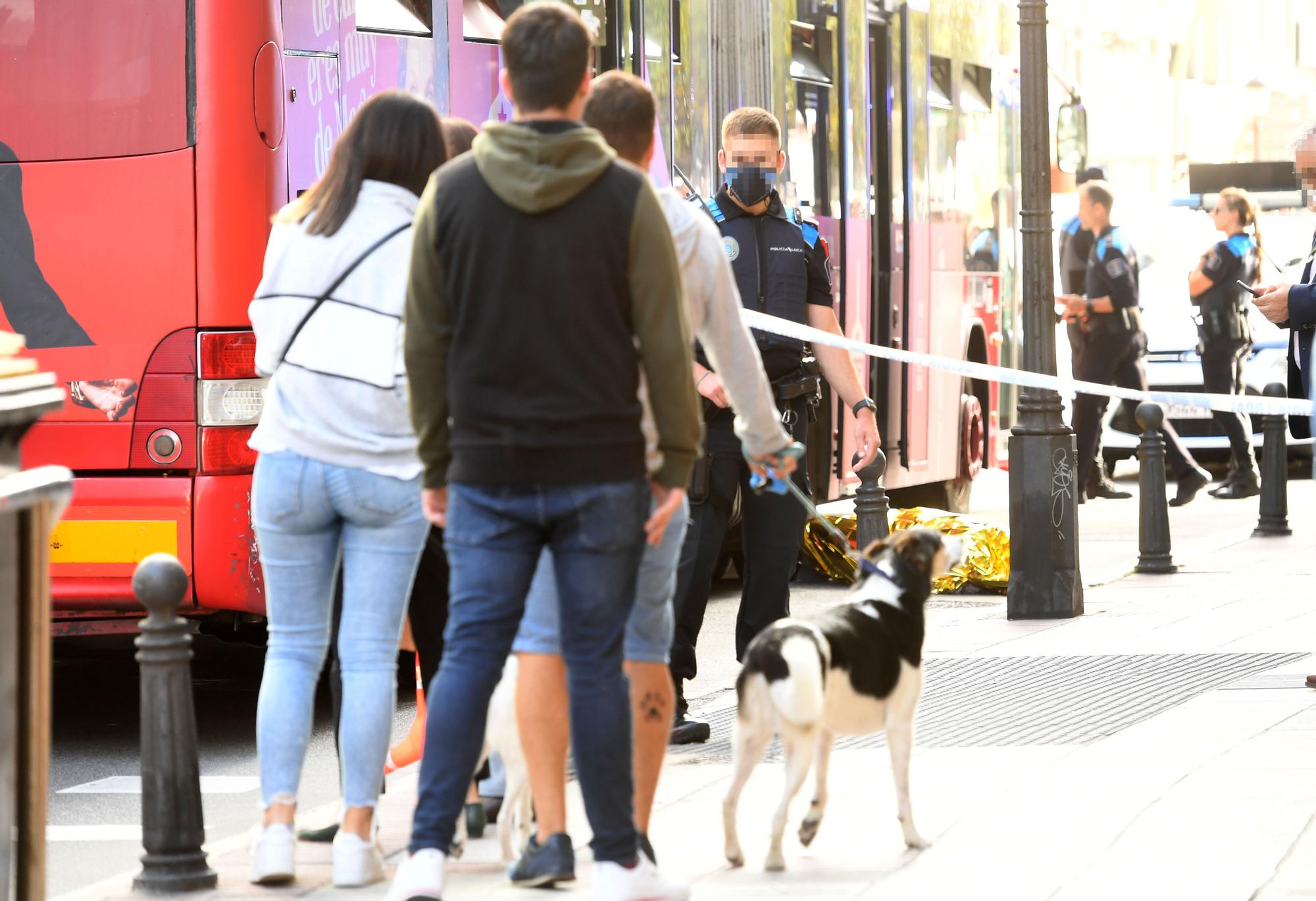 Atropello mortal en la plaza de Pontevedra