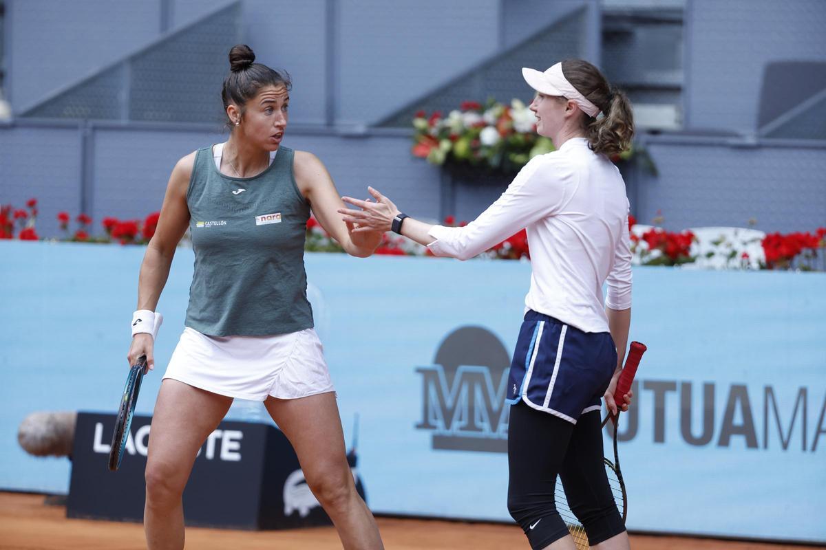 Las mejores imágenes de la final de dobles femenino del Mutua Madrid Open ganada por Sara Sorribes y Cristina Bucsa