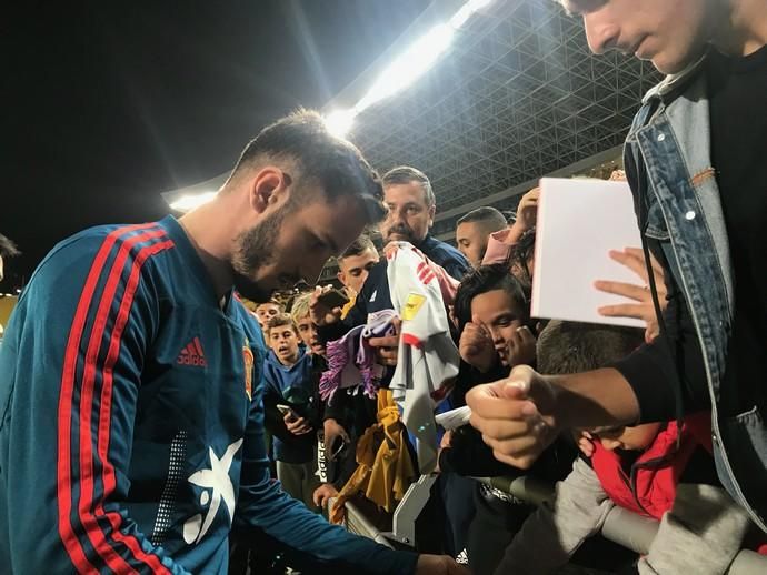 Rueda de prensa de Luis Enrique y entrenamiento de la selección en el Estadio de Gran Canaria