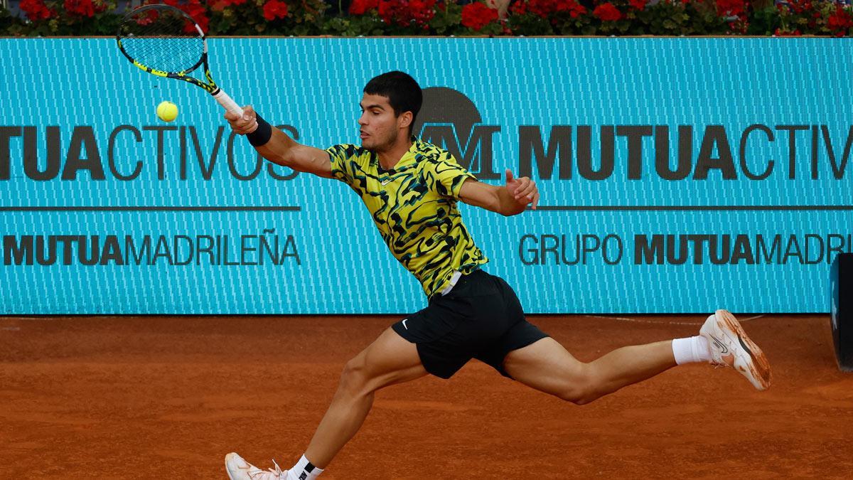 Alcaraz, en el Mutua Madrid Open