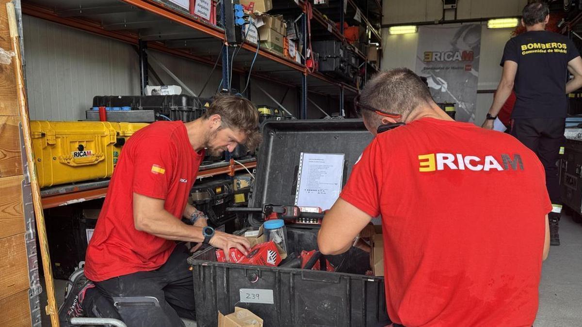 El ERICAM de la Comunidad de Madrid se dirige a la Base Aérea de Torrejón de Ardoz para partir hacia Venezuela