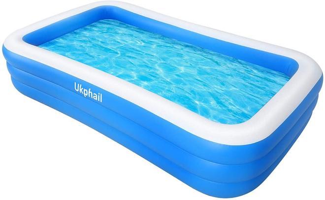 Piscina rectangular hinchable de Amazon