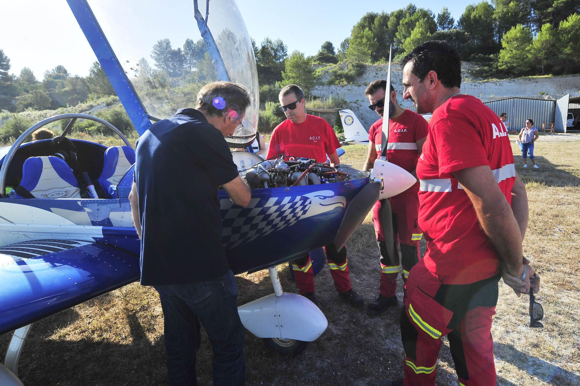 Pilotos en guardia contra los incendios