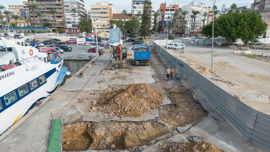 Los trabajos arqueológicos desvelan el perfil del Muelle del Turbio de Torrevieja