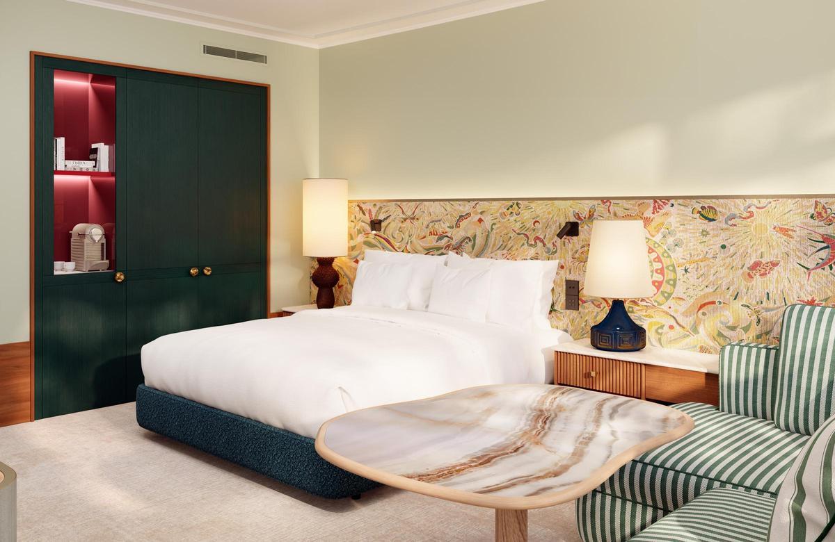 Render de una de las habitaciones.