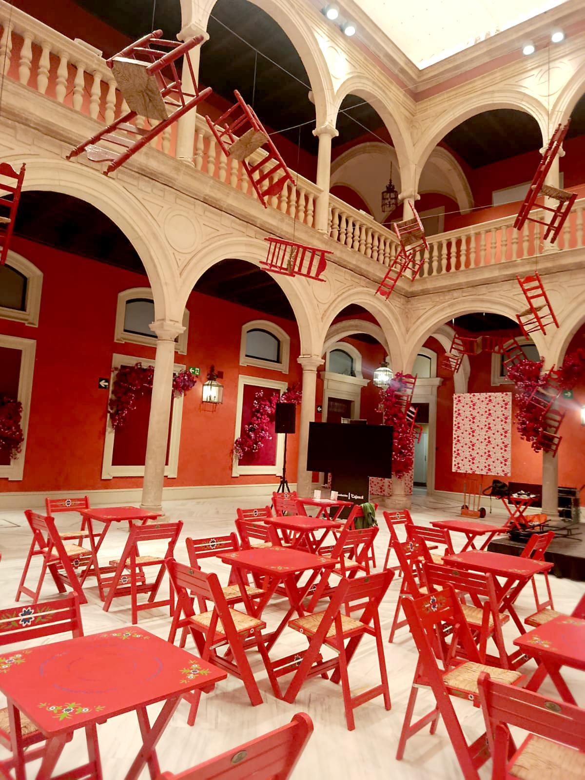 Patio Principal de la Fundación Cajasol con la gala “Woman Sevilla: el lujo de la primavera”.