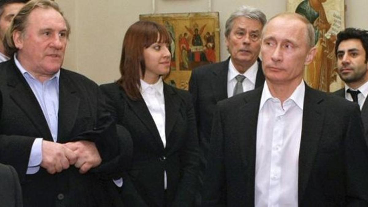 Depardieu y Putin, en un encuentro en el Museo Ruso de San Petersburgo, en diciembre del 2010.