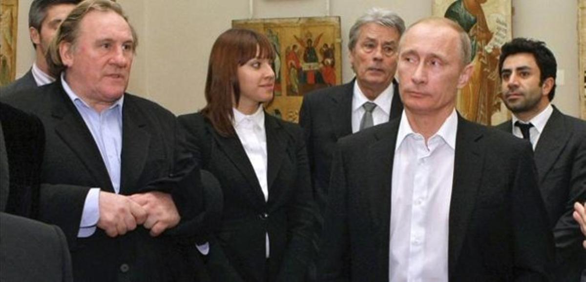 Depardieu i Putin, en una trobada al Museu Rus de Sant Petersburg, el desembre del 2010.