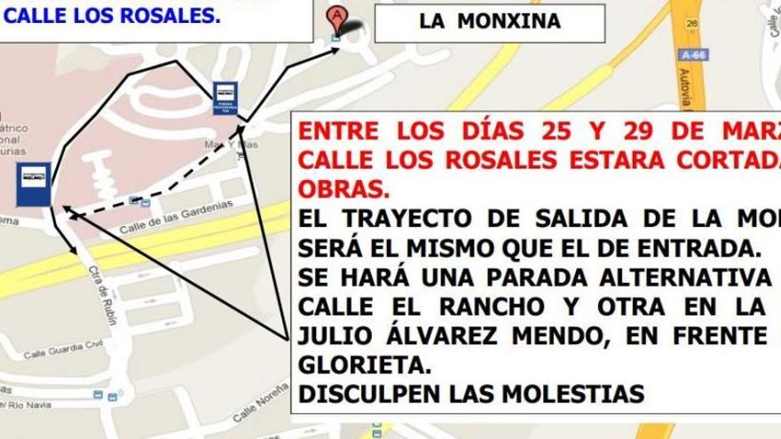 Gráfico de cómo afectará el corte al tráfico.