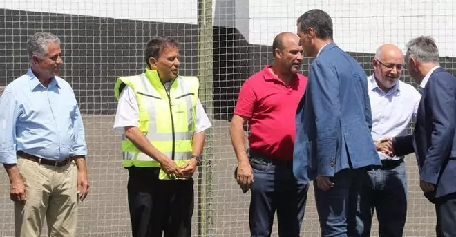Visita de Pedro Sánchez a las zonas afectadas por el incendio