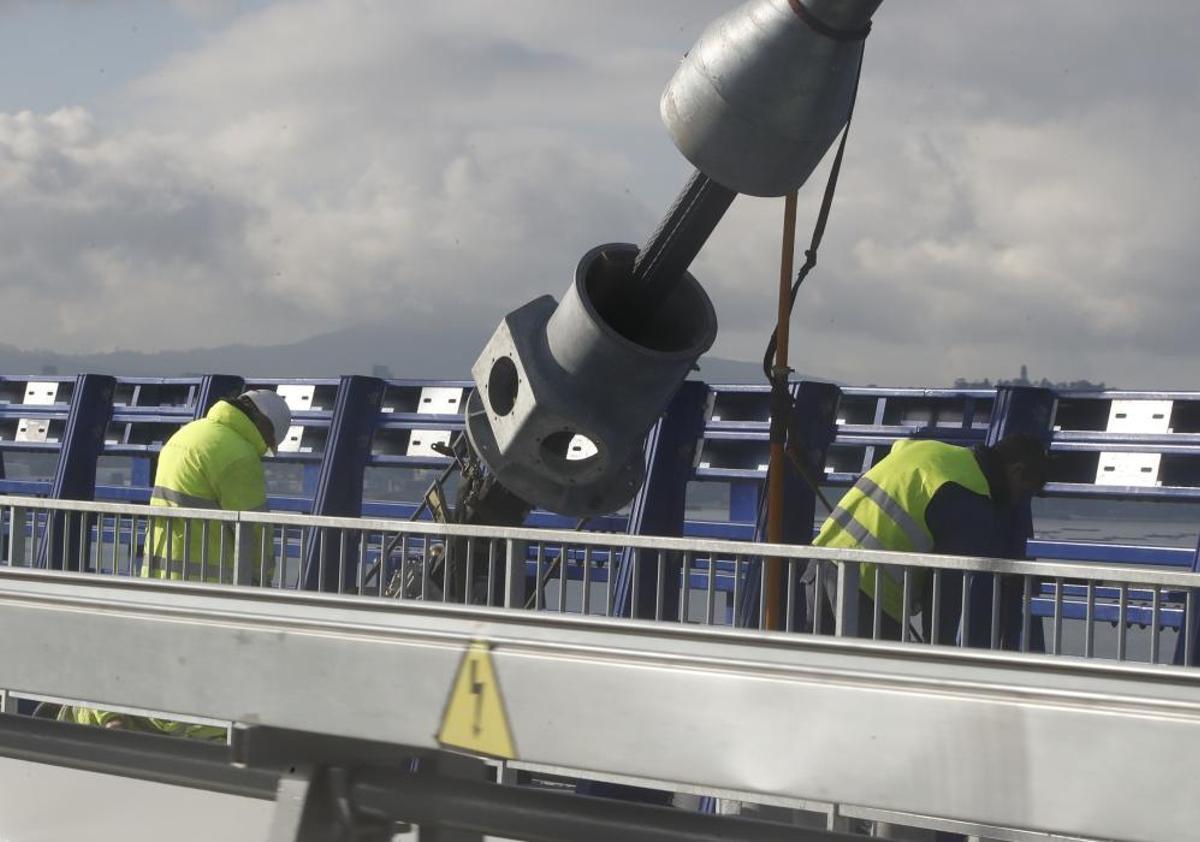 Docenas de obreros trabajan en Rande Docenas de obreros trabajan en Rande