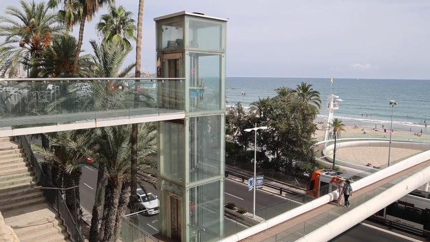 Alicante inicia el cambio del ascensor del Raval Roig tras tres años averiado