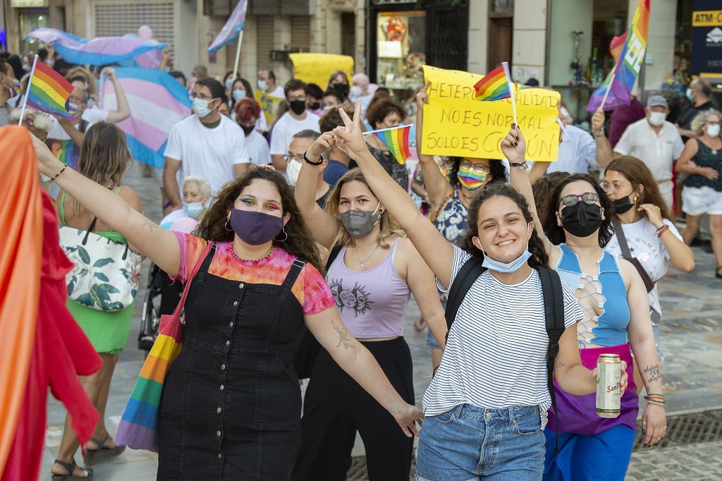 Marcha del colectivo LGTBI+ en Cartagena.