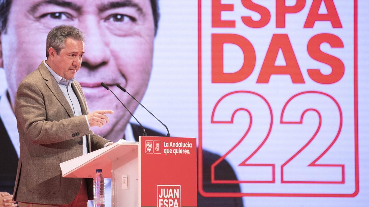 El candidato del PSOE a la presidencia del Gobierno andaluz, Juan Espadas.