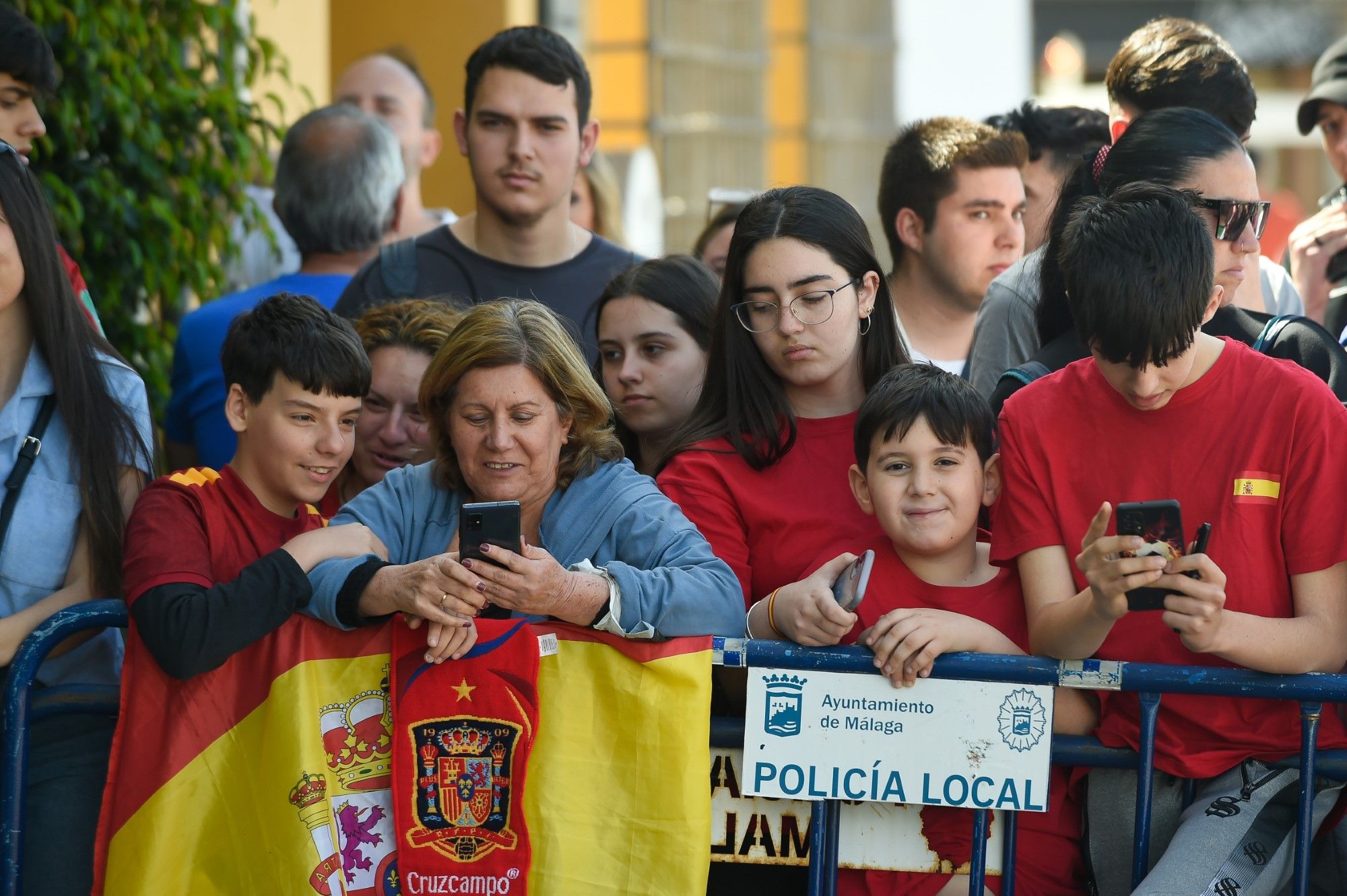 La Selección Española de fútbol llega a Málaga