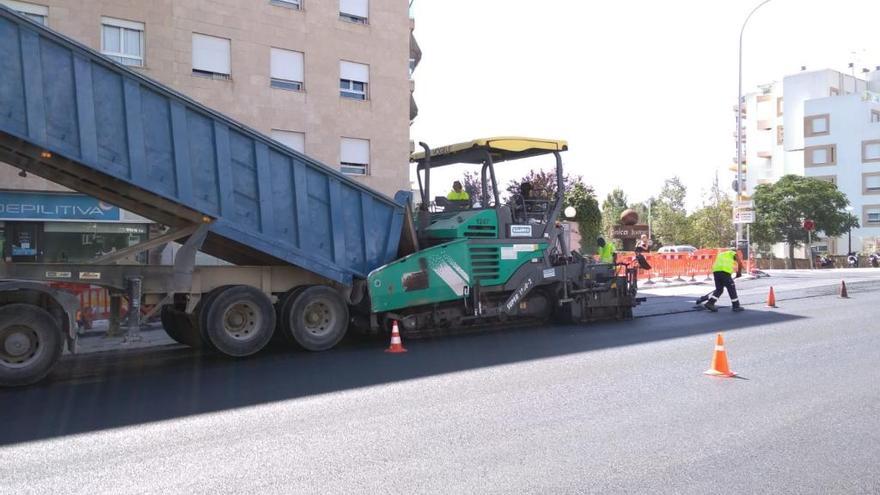 Obras en la Avenida Picasso la semana pasada