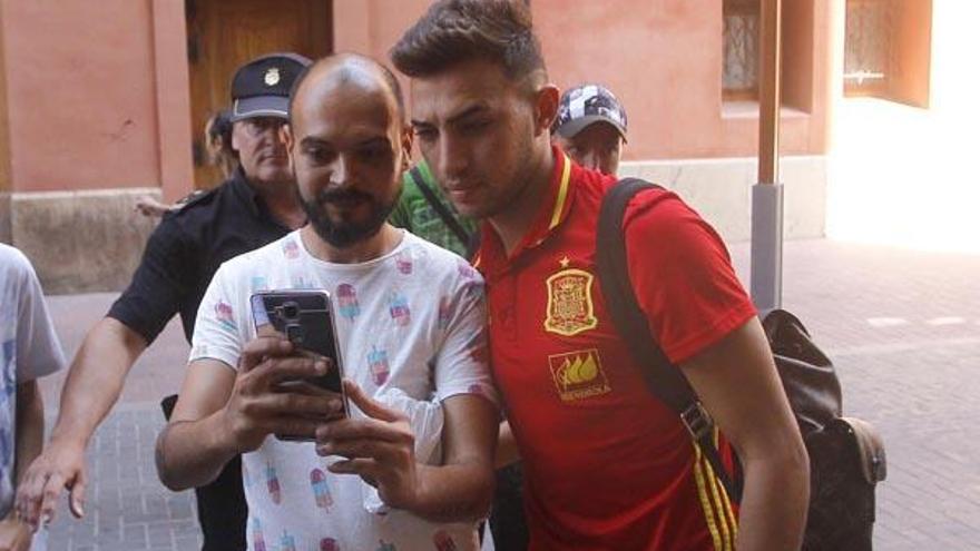 Munir llega a Castellón con la selección sub 21