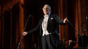 El tenor Plácido Domingo, durante el concierto