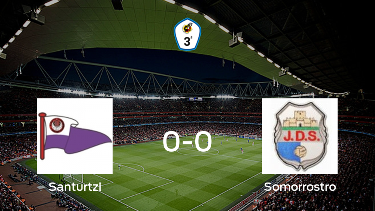 El Santurtzi y el Somorrostro empatan sin goles en el San Jorge (0-0)