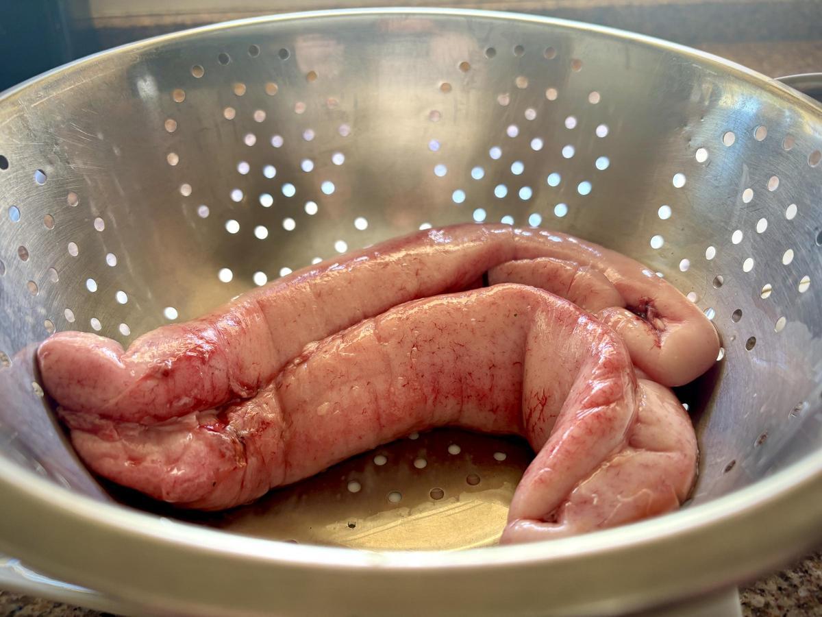 Los 'lletons' de sirvia, antes de cocinarlos.