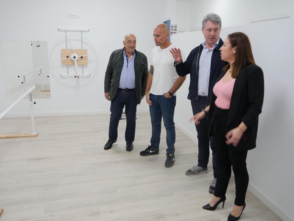 La visita del alcalde y sus concejales a las instalaciones.