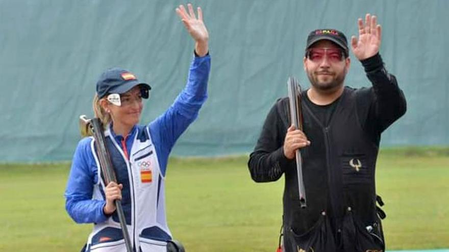 Fátima Gálvez y Alberto Fernández, dúo español en la especialidad de dobles mixtos.