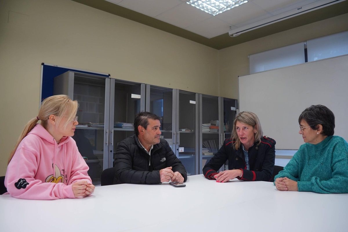 Por la izquierda Ana Fraile (directora de comunicación de AFA Zamora), José LUis Calleja, María Bolumburu y Elena Ramos (directora del centro terapéutico de AFA Zamora)