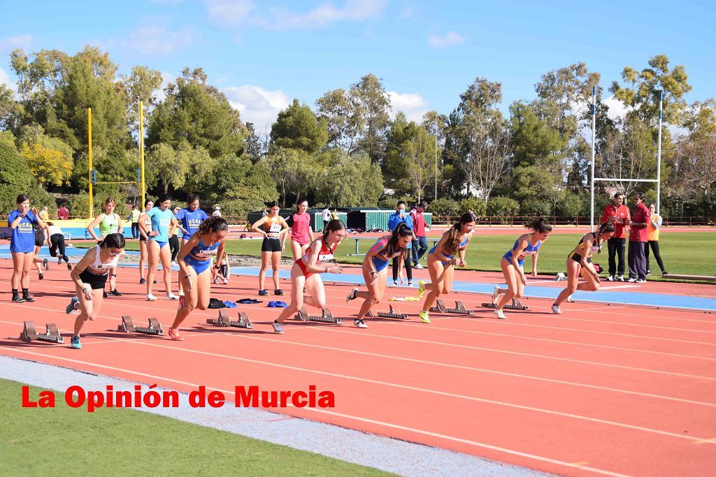 Regional absoluto y sub-23 de atletismo en Lorca (I)