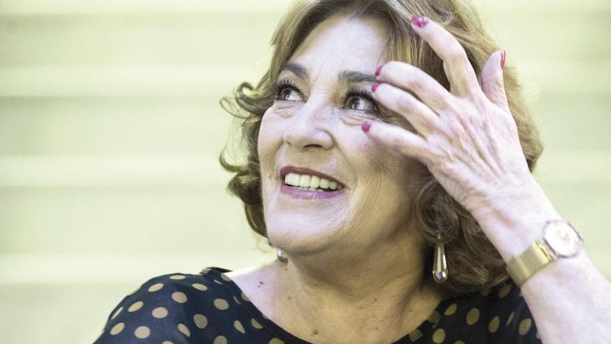 Carmen Maura, ayer, en Málaga. // Efe