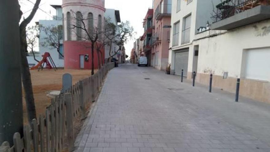 Palamós Acaben les obres d&#039;arranjament del carrer Pedró