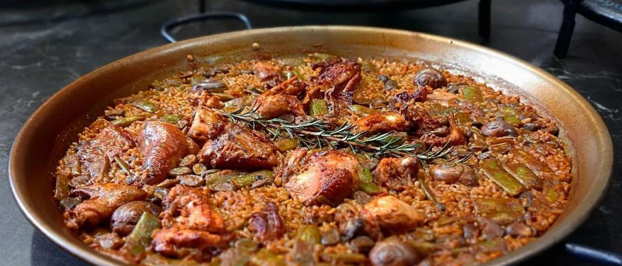 La auténtica paella valenciana.