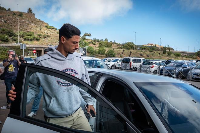 Maikel Mesa, saliendo de los juzgados