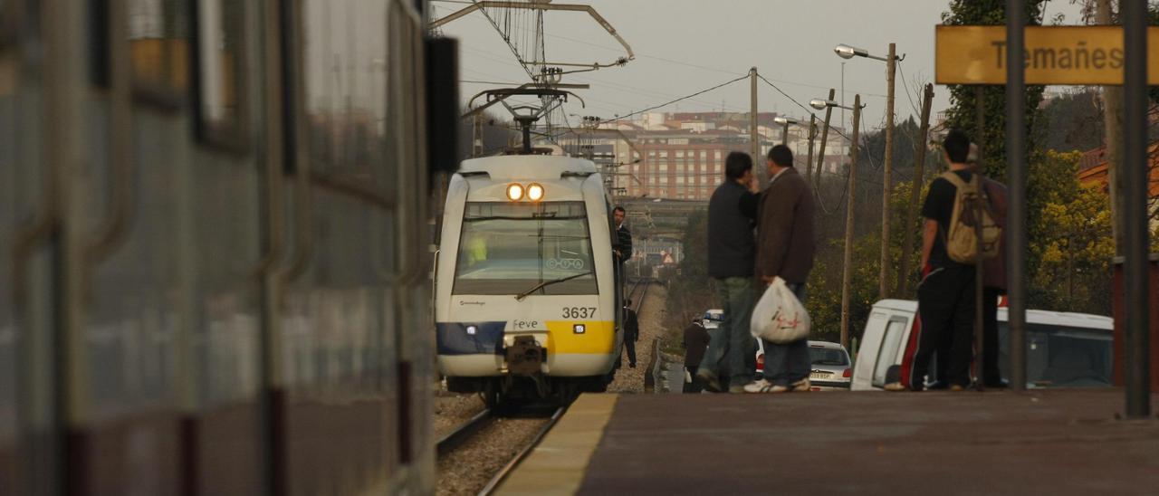 La línea de feve Gijón-Laviana.