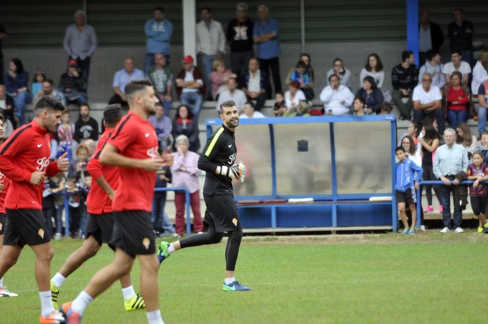 Entrenamiento del Sporting en Blimea