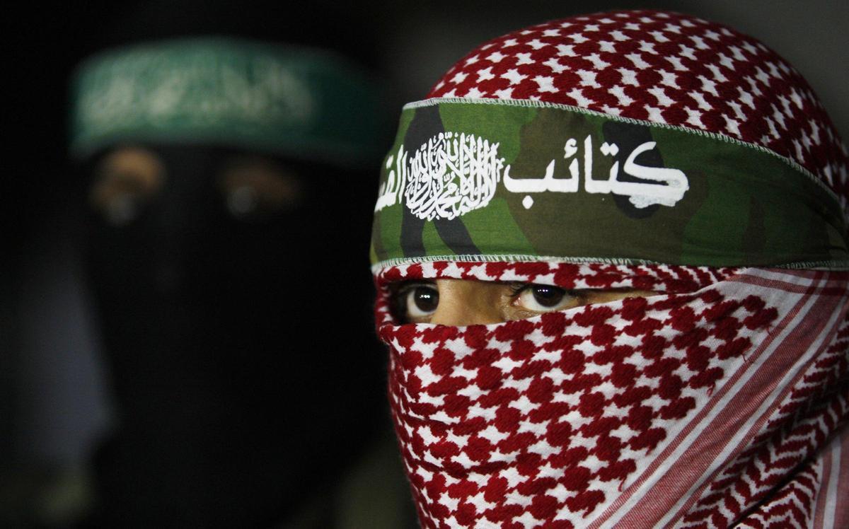 Abu Obeida, portavoz de las Brigadas Qassam, la rama militar de Hamás, durante una rueda de prensa en Gaza en 2010.