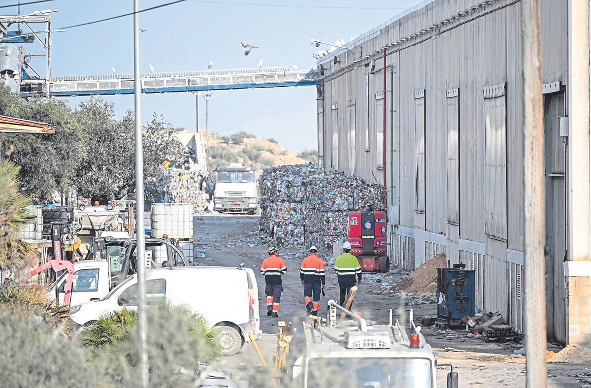 La planta de tractament i compostatge d’Elx.