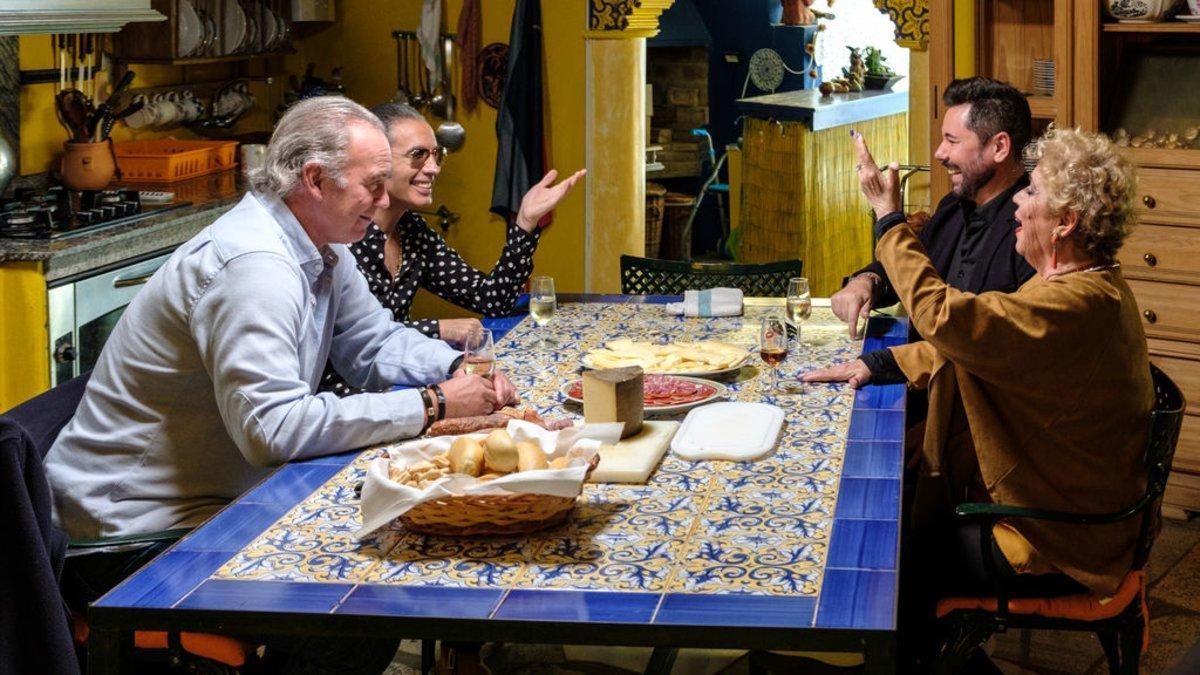 Bertín Osborne, Pitingo, Miguel Poveda y María Jiménez en 'Mi casa es la tuya'