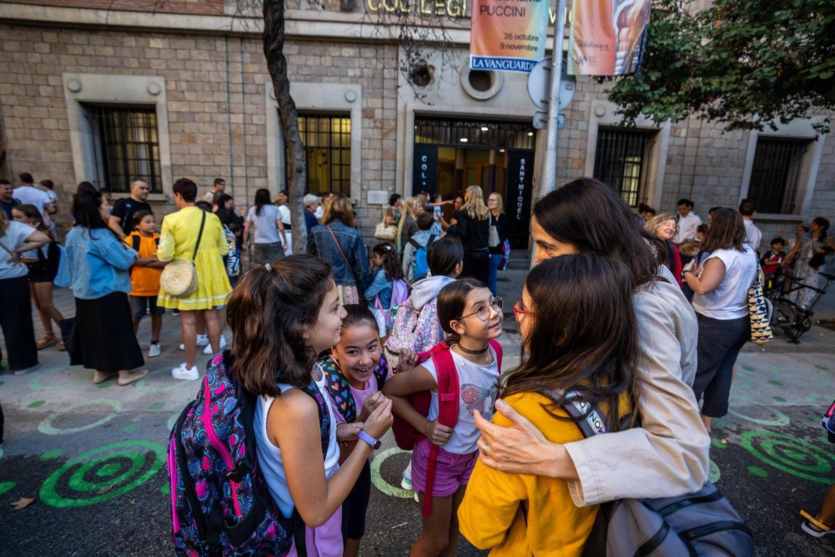 Vuelta al cole en la Escola Pia Sant Miquel de Barcelona