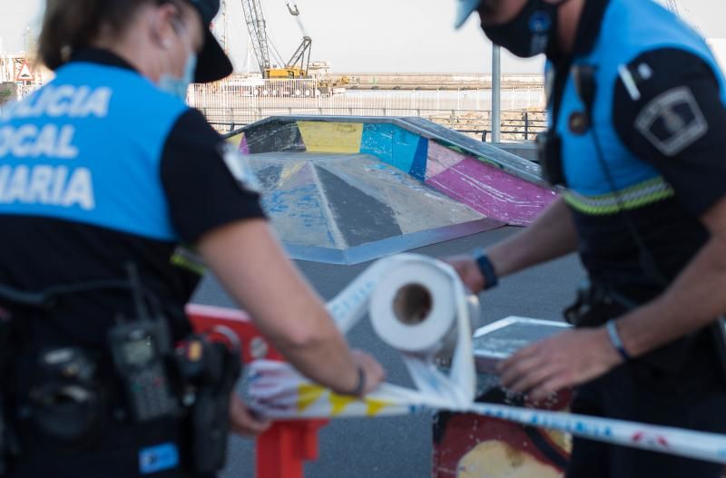 Santa Cruz de Tenerife cierra sus plazas y parques