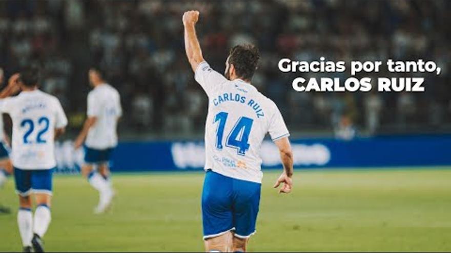 Carlos Ruiz, en su despedida del CD Tenerife: &quot;No voy a seguir jugando por jugar o por dinero&quot;