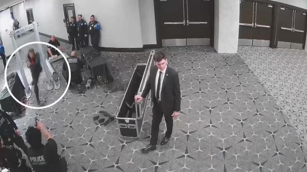 Un nuevo vídeo muestra a Cole Allen disparando a un agente durante la cena de corresponsales