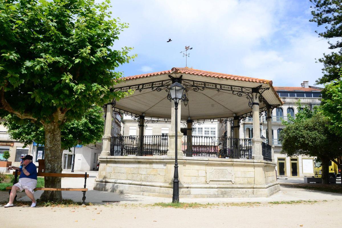 El palco en la actualidad, en la Alameda Vella.