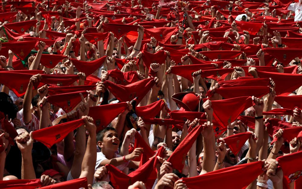 Chupinazo de las Fiestas de San Fermín.