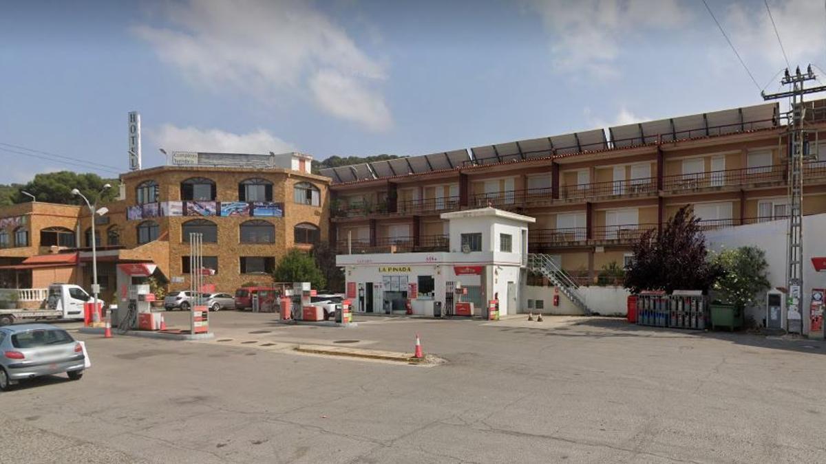 Imagen de la estación de servicio.
