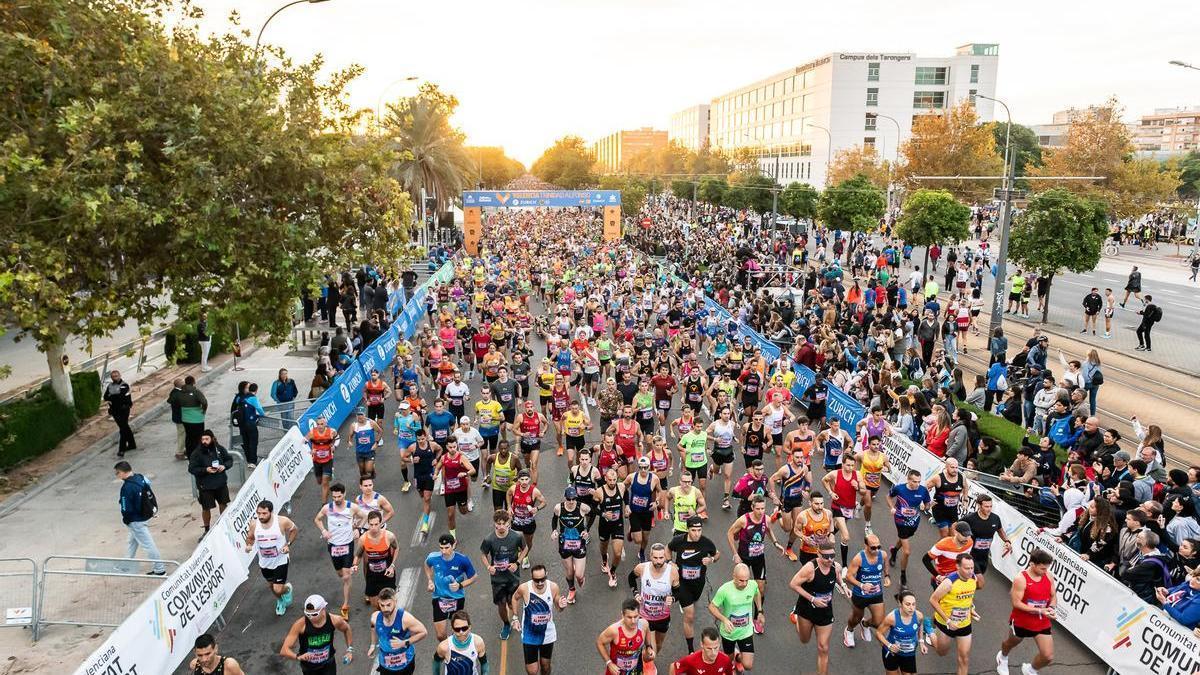 Salida del Medio Maratón Valencia Trinidad Alfonso Zurich 2023