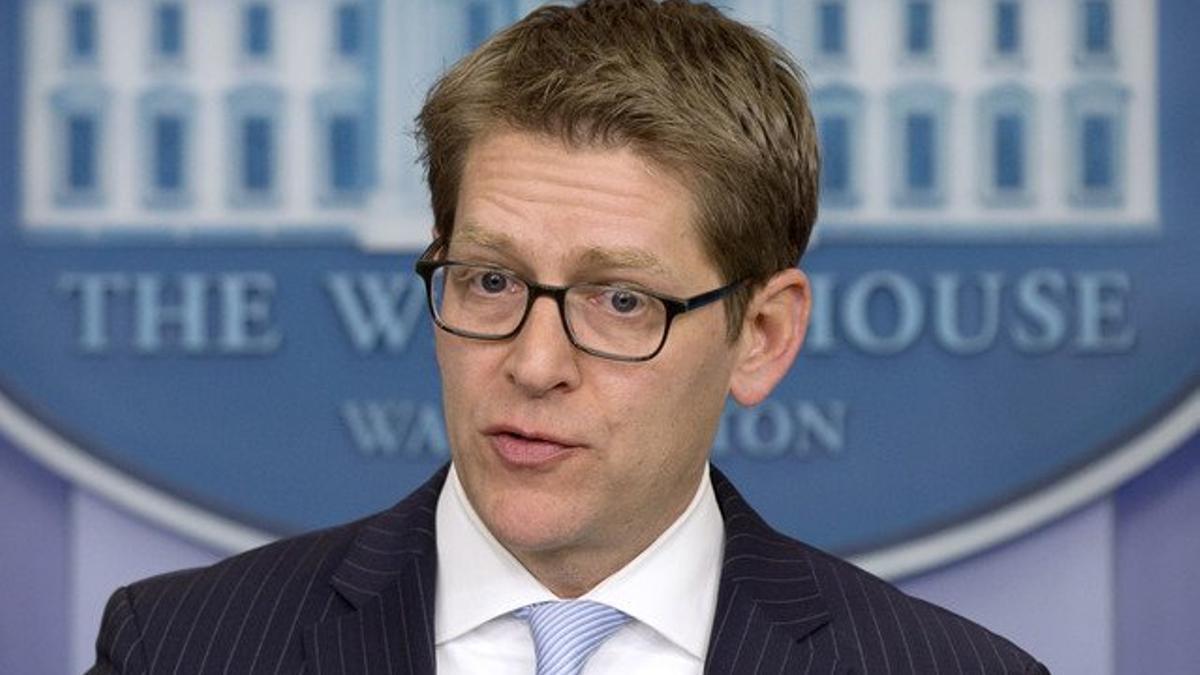 El portavoz de la Casa Blanca, Jay Carney, durante una rueda de prensa la semana pasada.