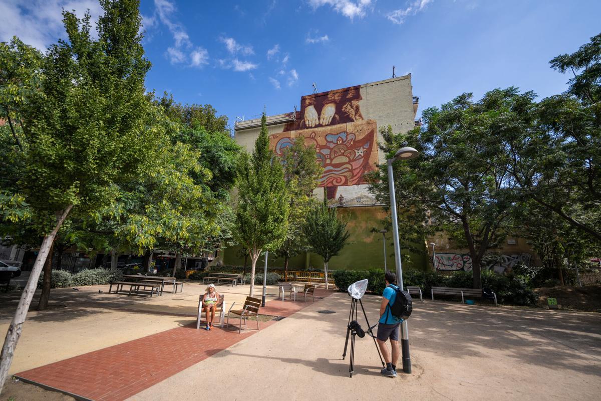 La plaza de Pablo Neruda, el pasado septiembre.