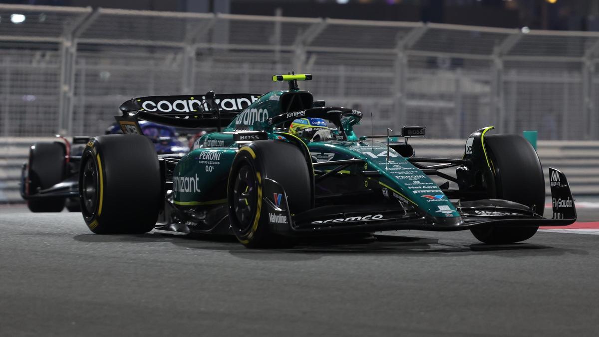 Fernando Alonso en el Gran Premio de Abu Dabi