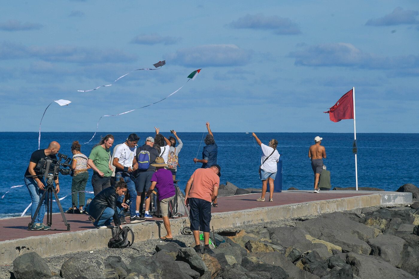 Cometas por Palestina en Las Palmas de Gran Canaria